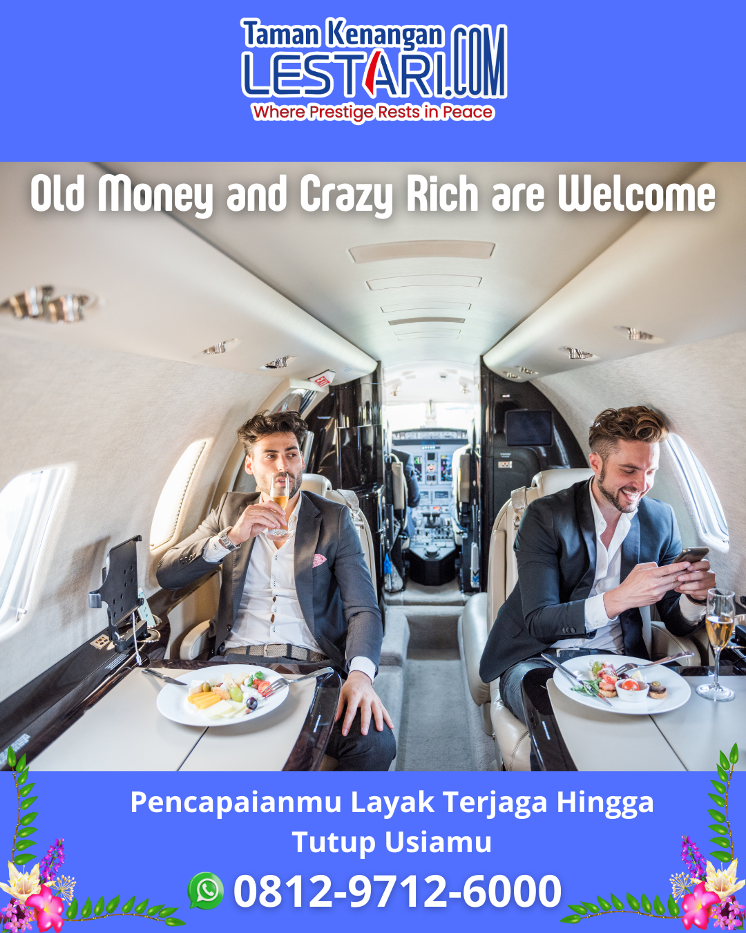Crazy rich old money Indonesia pilih taman kenangan lestari