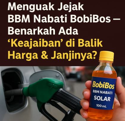 Viral — Investigasi BBM Nabati BobiBos yang Menghebohkan Pengguna Jalanan Indonesia